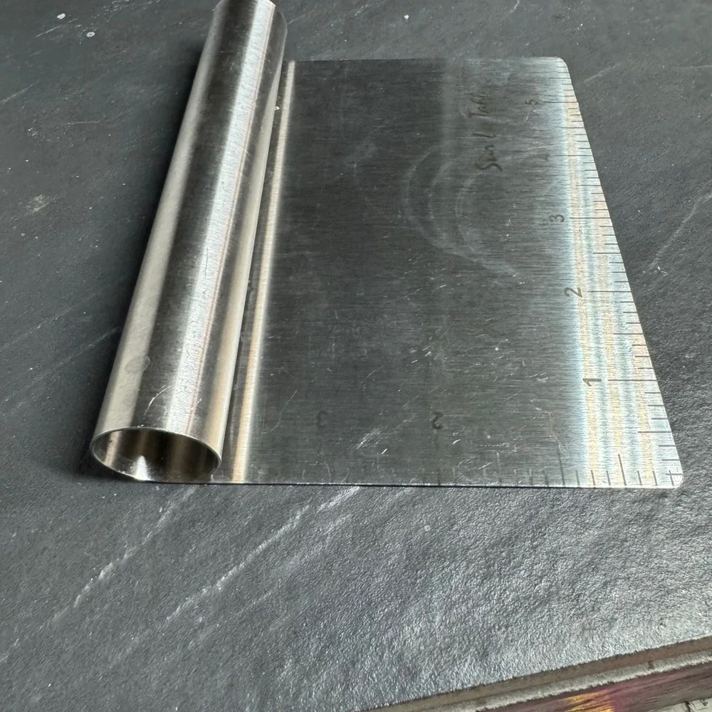 Sur‎ La Table Stainless Steel Bench Scraper Dough Knife with Measurements 6 Inch